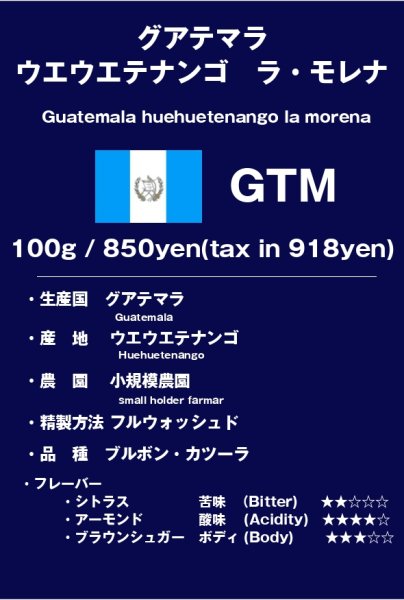 画像1: グアテマラ ウエウエテナンゴ　ラ・モレナ (1)